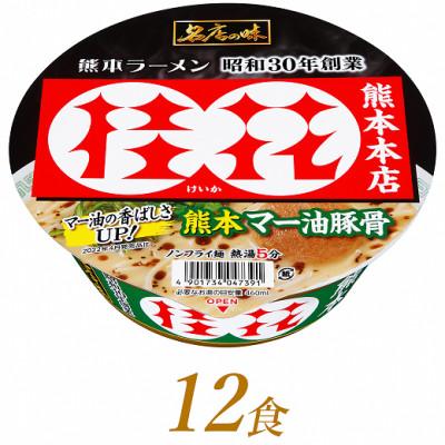 ふるさと納税 前橋市 サンヨー食品の名店の味 桂花 熊本マー油豚骨×12食