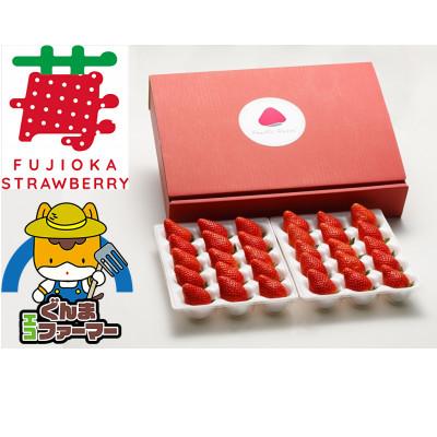 ふるさと納税 藤岡市 いちご農園フルッティロッシの完熟やよいひめ 約400g × 2パック