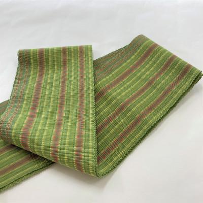 【限定品】 ふるさと納税 豊見城市 《ウージ染め》手織り半幅帯　まかてーぐゎー工房 【1177046275】(42900円)