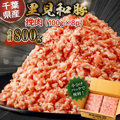 ふるさと納税 南房総市 里見和豚 個別包装 挽肉800g (100g×8) トレイ不使用 mi