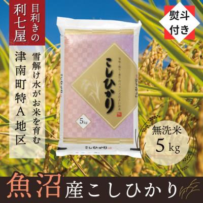 ふるさと納税 津南町 [のし付き][令和5年産]魚沼産コシヒカリ 無洗米5kg 魚沼地域津南町の美味しいお米