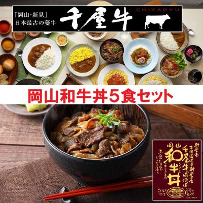 ふるさと納税 新見市 岡山和牛丼 5食セット