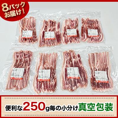 ふるさと納税 下妻市 【小分けで便利】国産 豚バラスライス 計2kg(250g×8パック)〔下妻工場直送〕【さとふる限定】 |  | 01