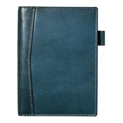 ふるさと納税 長浜市 本革A4サイズ30穴 ルーズリーフバインダー 18.5mmリング[マリーヌ(紺色)]