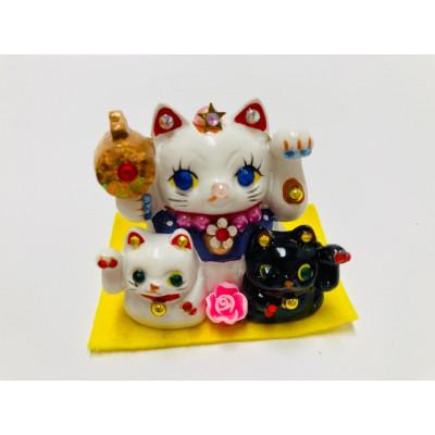 ふるさと納税 中間市 金運親子招福マスコット(L) 黄色座布団