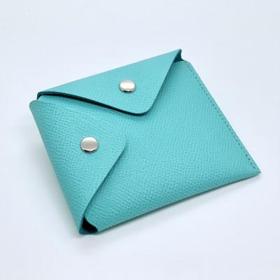 ふるさと納税 北区 渋沢栄一翁 コンパクト財布・Tブルー