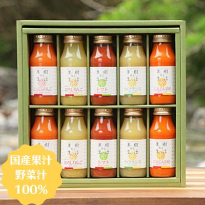 ふるさと納税 松川町 国産果汁100%ジュース 健康ギフト10本セット NH02-23E
