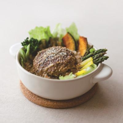 ふるさと納税 諸塚村 NABA なばハンバーグアンチョビソース掛け4食セット