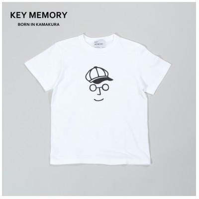 ふるさと納税 鎌倉市 KEYMEMORY鎌倉のキャスケットイラストTシャツ WHITE サイズ0