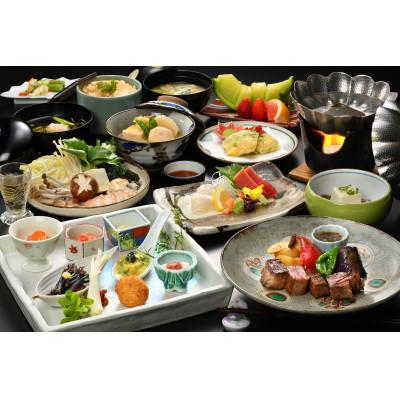 ウルトラ！ ふるさと納税 二本松市 【メイン料理グレードアップコース】あだたらの宿 扇や　一泊ニ食付ペア宿泊券　平日利用 【KUE3033118151】(110550円)