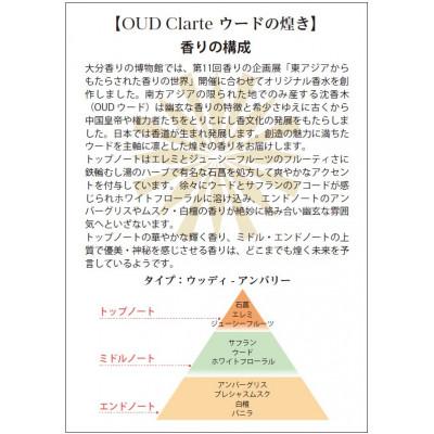 [即日発送] ふるさと納税 別府市 大分香りの博物館オリジナル香水 OUD Clarte〜ウード の煌めき〜Eau de Parfum 【2108314016】(13500円)