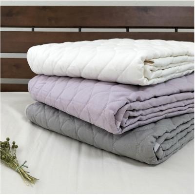 ふるさと納税 和泉市 【シングル】艶やかリネン100%敷パッド(100×205cm)ラベンダー LIN-1S-RAの画像