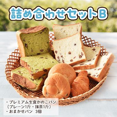 ふるさと納税 取手市 プレミアム生食かのこパン(プレーン/抹茶)・お任せパン 詰め合わせセットB