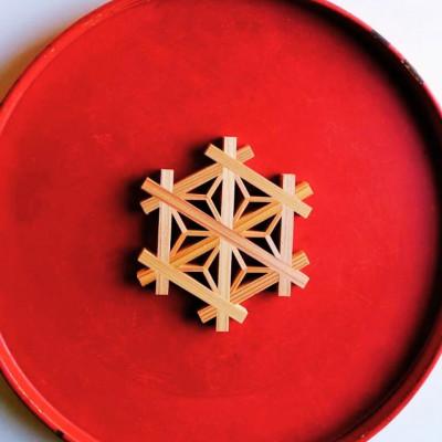 ふるさと納税 七尾市 田鶴浜建具の組子細工コースター体験キット