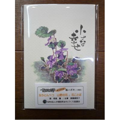 ふるさと納税 中頓別町 なかとんべつオリジナル絵はがき 「山野の花と花ことば」 5枚入り