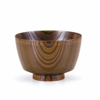 ふるさと納税 加賀市 山中塗 欅3.7胴張汁椀 茶摺