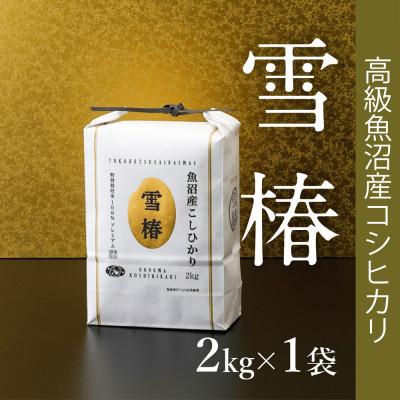 ふるさと納税 新潟県 高級中魚沼産コシヒカリ「雪椿」精米2kg×1袋 特別