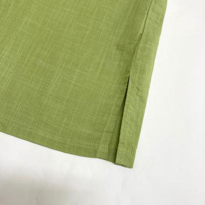 ふるさと納税 豊見城市 《ウージ染め》メンズカジュアルシャツ(綿アロハ半袖-LLサイズ)の画像