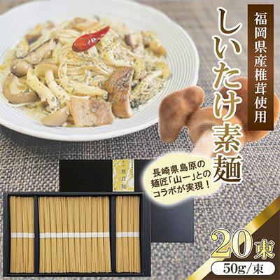 ふるさと納税 桂川町 福岡県桂川町産 しいたけ素麺 1箱 10食分(50g×20束)