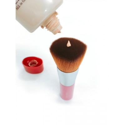 ふるさと納税 熊野町 熊野筆　喜筆　リキッドファンデーションブラシ(ホワイト) 