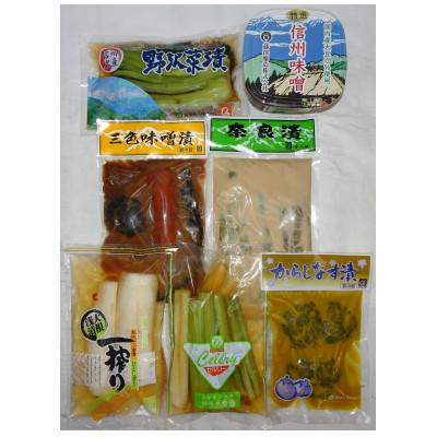 ふるさと納税 生坂村 犀龍小太郎 漬物6種・味噌1種セット