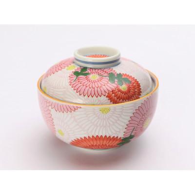 幸楽窯菊花尽くし小蓋物2セット銘々皿2セット