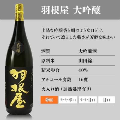 ふるさと納税 富山市 羽根屋 大吟醸 1800ml 