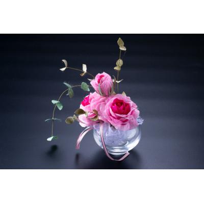 フラワーアレンジメント まゆ様おまとめ2点 ふるさと納税 村上市 【繭玉から生まれる花 まゆ花(シルクフラワー