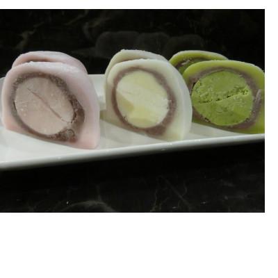 ふるさと納税 美祢市 生クリーム大福 プレーン、いちご、小野茶 各4個