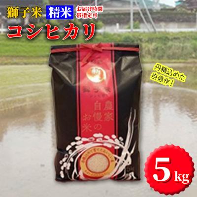 ふるさと納税 石岡市 獅子米 コシヒカリ精米5kg[令和5年産]