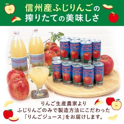 ふるさと納税 中野市 ふじ100%りんごジュース 160g×20缶入 : さとふる