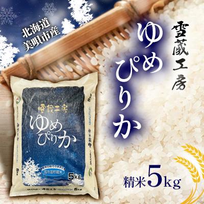 ふるさと納税 美唄市 [令和7年産]特A厳選米 雪蔵工房ゆめぴりか 5kg