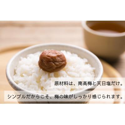 ふるさと納税 みなべ町 【無添加梅干し】ミネラル豊かな天日塩だけで
