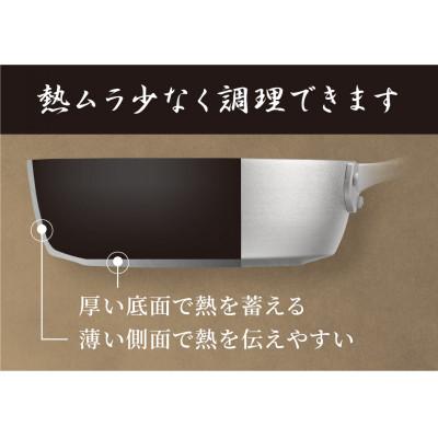 ふるさと納税 新潟県 MB-3024 煌匠(こうしょう)木柄深型フライパン20cm\u002626cmセットの画像