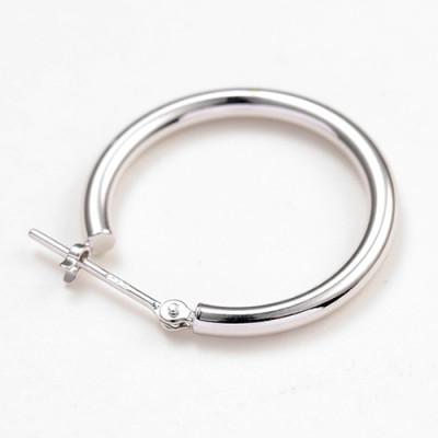 ふるさと納税 昭和町 プラチナ900　フープピアス　　　　　　　　太さ2.0mm ・直径20.0mm 120335の画像