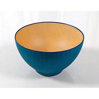 ふるさと納税 鯖江市 [越前塗]ビターカラーズ木彩椀 花浅葱(青)