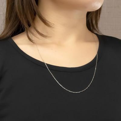 【新品未使用】プラチナチェーンネックレス プラチナ ネックレス チェーン フィガロ 60cm レディース メンズ