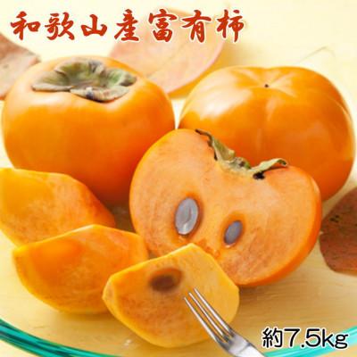 ふるさと納税 印南町 和歌山産富有柿約7.5kg(L〜4Lサイズおまかせ)(印南町) 2026年度発送