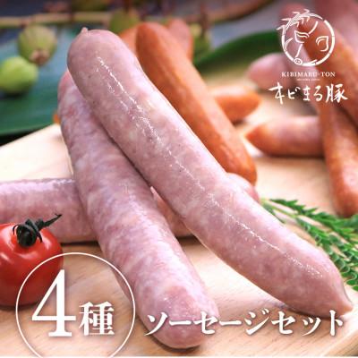 ふるさと納税 糸満市 [沖縄県ブランド豚] キビまる豚 4種のソーセージセット