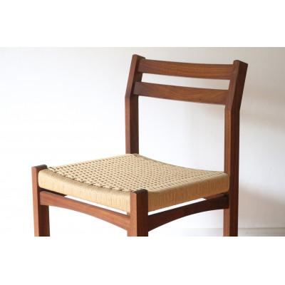 ふるさと納税 塩尻市 ペーパーコード編みのダイニングチェア(ウォールナット)