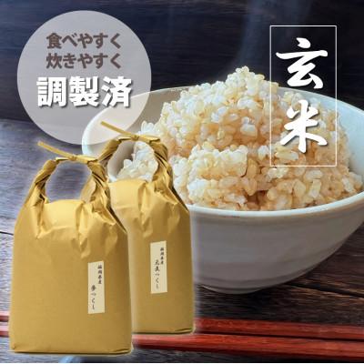 ふるさと納税 中間市 福岡県産 元気つくし・夢つくしの食べ比べセット 5kg×各1袋 [玄米](中間市)