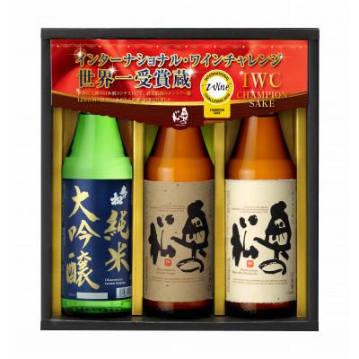 ふるさと納税 二本松市 奥の松酒造 IWCGセット(純米大吟醸紺ラベル、あだたら吟醸、サクサク辛口720ml×各1本)