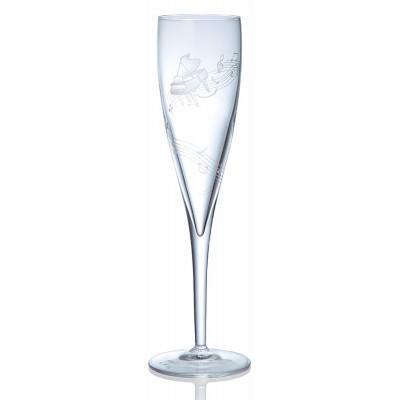 ふるさと納税 船橋市 ミュージックサンドブラスト シャンパングラス(ピアノ)