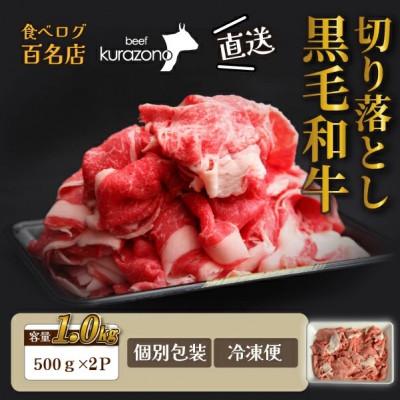 ふるさと納税 小林市 [SBF003・黒毛和牛専門店直送]厳選黒毛和牛切り落とし 1.0kg