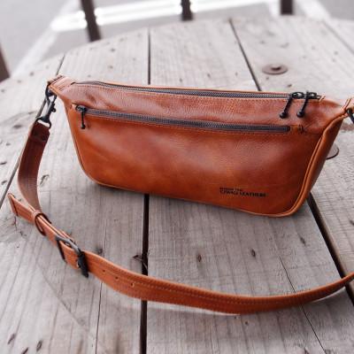 ふるさと納税 ひたちなか市 Ciwau leathers 【BOAT BAG】チェスナットブラウンの画像