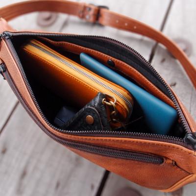 ふるさと納税 ひたちなか市 Ciwau leathers 【BOAT BAG】チェスナットブラウンの画像