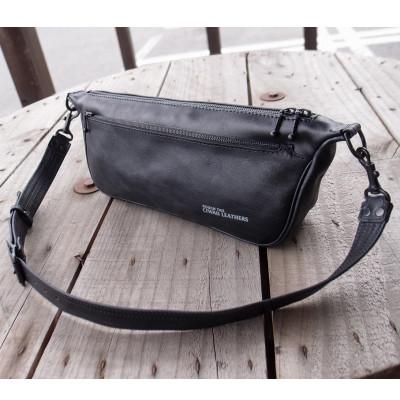 ふるさと納税 ひたちなか市 Ciwau leathers 【BOAT BAG】ストーンブラックの画像