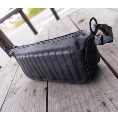 ふるさと納税 ひたちなか市 Ciwau leathers 【BOAT BAG】ストーンブラックの画像