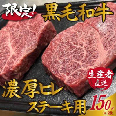 ふるさと納税 小林市 [生産者直送]黒毛和牛濃厚ヒレ ステーキ用150g×2枚