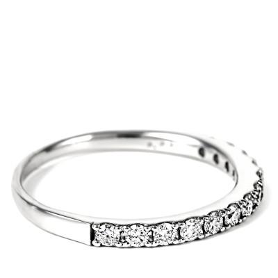 ふるさと納税 富士川町 0.3CT プラチナ　ハーフエタニティリング　約1.9mm幅　普段使い　R3707DI-P #16の画像